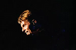 Images Dated 22nd July 1997: Pop star David Bowie performing on stage during a concert at The Barrowlands in Glasgow