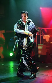 Pop star Peter Andre on stage at Concert Hall in Glasgow circa 1997 Pop star Peter Andre on stage at Concert Hall in Glasgow circa 1997