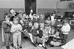 POP stars... Youngsters at the new Gledholt Methodist playgroup are seen with the soft POP stars... Youngsters at the new Gledholt Methodist playgroup are seen with the soft