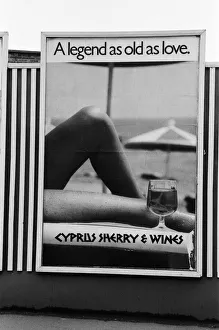 Poster advertising Cyprus Sherry & Wines. 1982 Poster advertising Cyprus Sherry & Wines. 1982