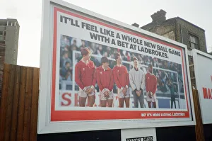 Poster advertising Ladbrokes. 22nd December 1989 Poster advertising Ladbrokes. 22nd December 1989