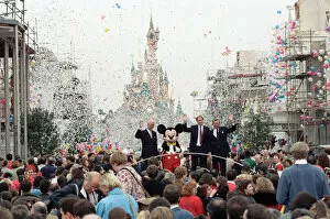 Images Dated 13th October 1991: Pre-Opening Of Eurodisney in France, which is still under construction