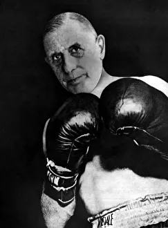 01228 Gallery: President Charles De Gaulle - as a boxer - 13 / 12 / 1965 A┬┐ Daily Mirror