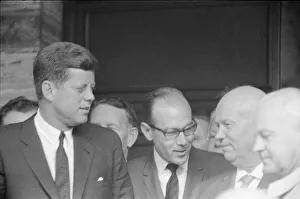 President Kennedy seen here with the Secretary of the Soviet Communist Party Nikita President Kennedy seen here with the Secretary of the Soviet Communist Party Nikita