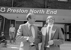 00243 Gallery: Preston North End manager Bobby Charlton with his new signing