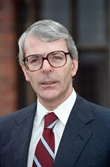 Prime Minister John Major speaking at Chequers. February 1991 Prime Minister John Major speaking at Chequers. February 1991