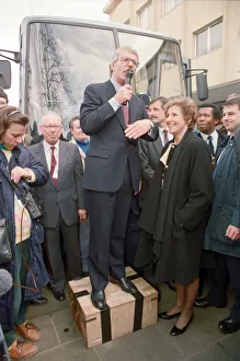 Prime Minister John Major with his wife Norma in Bristol Prime Minister John Major with his wife Norma in Bristol