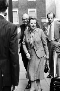 Prime Minister Margaret Thatcher. Pictured on the day she attends an emergency session Prime Minister Margaret Thatcher. Pictured on the day she attends an emergency session