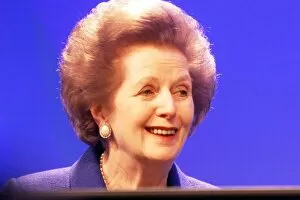 Images Dated 6th October 1999: Former Prime Minister Margaret Thatcher at the annual Conservative Party Conference in