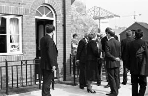 Prime Minister Margaret Thatcher visits Cleveland. 12th September 1987