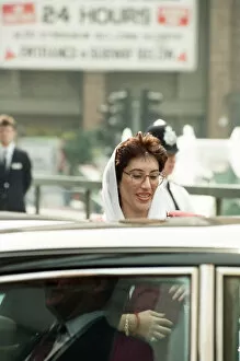 Images Dated 6th July 1989: Prime Minister of Pakistan Benazir Bhutto during her visit to London. 6th July 1989