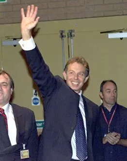 Images Dated 30th September 1999: Prime Minister Tony Blair at the Labour Party Conference Sep 1999 in Bournemouth