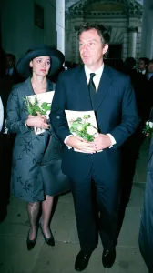 Prime Minister Tony Blair and his wife Cherie leave St Brides Church in Fleet Street Prime Minister Tony Blair and his wife Cherie leave St Brides Church in Fleet Street