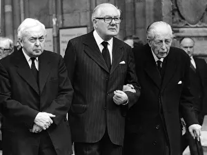 Three former Prime Ministers L to R Harold Wilson James Callaghan Three former Prime Ministers L to R Harold Wilson James Callaghan