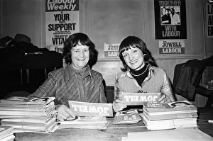 Images Dated 21st February 1978: Prime Ministers wife Audrey Callaghan was today at the Labour party offices at