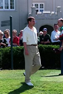 Images Dated 21st July 1998: Prince Andrew July 98 Standing on golf tee waiting to tee off at golf tournament