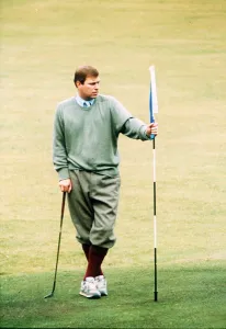 Prince Andrew playing golf at St. Andrews, Scotland August 1992 Prince Andrew playing golf at St. Andrews, Scotland August 1992