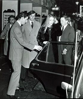 Prince Charles at the Apollo Theatre with Penelope Eastwood after the show of Separate