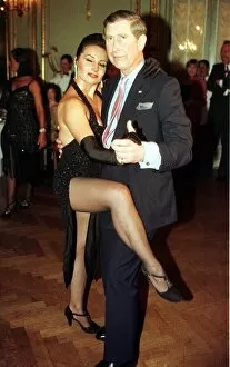 Images Dated 9th March 1999: Prince Charles in Argentina dances the tango March 1999 with Adriane Vasile at a