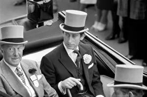 Images Dated 17th June 1977: Prince Charles arriving at Royal Ascot today. June 1977 R77-3418-002
