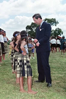Images Dated 7th February 1994: Prince Charles in Auckland, New Zealand. February 1994