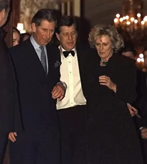 Images Dated 28th January 1999: Prince Charles and Camila Parker Bowles January 1999 leave the Ritz Hotel in
