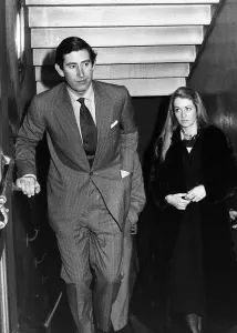Prince Charles with friend Penelope Eastwood leaving a West End Theatre, March 1977 Prince Charles with friend Penelope Eastwood leaving a West End Theatre, March 1977