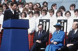 00078 Gallery: Prince Charles giving a speech at the opening ceremony of the Glasgow Garden Festival