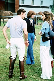 Prince Charles with Lady Sarah Spencer (blue jeans) and Mrs H Prince Charles with Lady Sarah Spencer (blue jeans) and Mrs H