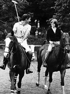 Prince Charles With Lady Sarah Spencer At A Polo Game At Cowdrey Park July 1977 Prince Charles With Lady Sarah Spencer At A Polo Game At Cowdrey Park July 1977