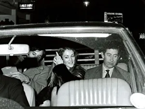 Prince Charles leaving the Apollo Theatre with Penelope Eastwood after the show of Prince Charles leaving the Apollo Theatre with Penelope Eastwood after the show of