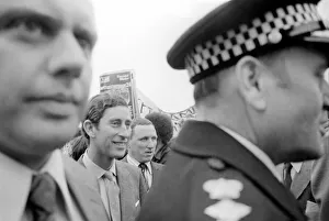 Prince Charles leaving the Pagnell Street Centre, Moonshot Youth Club today Prince Charles leaving the Pagnell Street Centre, Moonshot Youth Club today