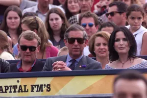 Prince Charles at the Party in the Park in Hyde Park for the Princes Trust sitting next Prince Charles at the Party in the Park in Hyde Park for the Princes Trust sitting next