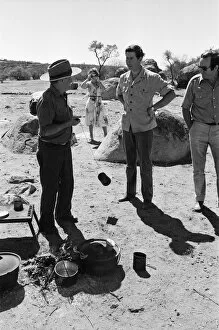 Images Dated 22nd March 1979: Prince Charles pictured at Goodardy Sheep Station, Western Australia