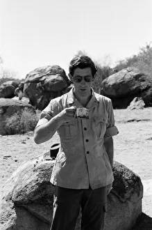 Images Dated 22nd March 1979: Prince Charles pictured at Goodardy Sheep Station, Western Australia