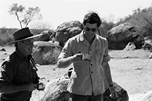 Images Dated 22nd March 1979: Prince Charles pictured at Goodardy Sheep Station, Western Australia