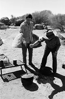 Images Dated 22nd March 1979: Prince Charles pictured at Goodardy Sheep Station, Western Australia