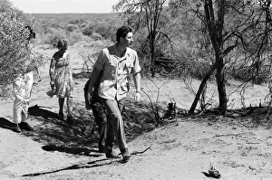 Images Dated 22nd March 1979: Prince Charles pictured at Goodardy Sheep Station, Western Australia. March 1979