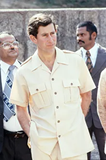 Prince Charles pictured during his tour of India. December 1980 Prince Charles pictured during his tour of India. December 1980
