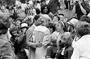 Images Dated 1st June 1983: Prince Charles, Prince of Wales and Diana, Princess of Wales visit Prince Edward Island