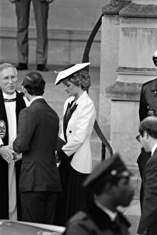 Images Dated 10th November 1985: Prince Charles, Prince of Wales and Diana, Princess of Wales at the Washington National