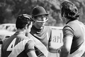 Prince Charles, the Prince of Wales pictured with temmates including Guy Widenstein (left) after taking part in a polo match for their team 'Les Diables Bleus'.
20th June 1978 Prince Charles, the Prince of Wales pictured with temmates including Guy Widenstein (left