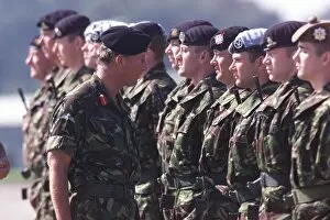 Images Dated 3rd September 1999: Prince Charles Prince of Wales September 1999 inspewcts the troops of te 16th Air Assault
