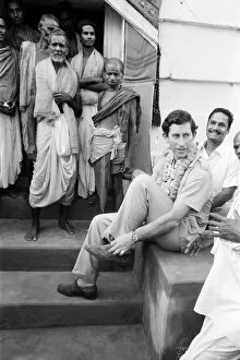 Prince Charles, Prince of Wales during his visit to India. December 1980