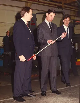 Prince Charles, The Prince of Wales during his visit to the North East 28 January 1991 Prince Charles, The Prince of Wales during his visit to the North East 28 January 1991