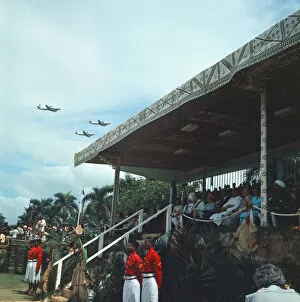 Images Dated 9th October 1970: Prince Charles, the Prince of Wales, visiting Suva in Fiji for Independence celebrations
