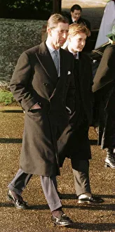 Prince Charles and Prince William arrive at Sandringham Church for the traditional Prince Charles and Prince William arrive at Sandringham Church for the traditional