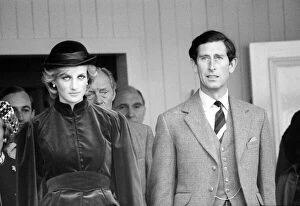 Images Dated 3rd September 1983: Prince Charles and Princess Diana during the annual Braemar Highland Games