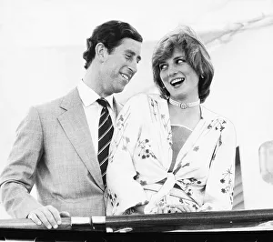 Prince Charles and Princess Diana on board the Royal yacht Britannia as they prepare to Prince Charles and Princess Diana on board the Royal yacht Britannia as they prepare to