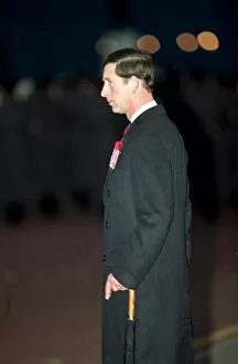 PRINCE CHARLES AT REMEMBRANCE SUNDAY CEREMONY IN WHITEHALL - 1991 / 10353